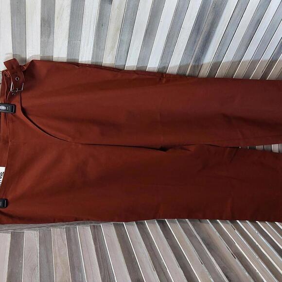 High Rise Straight Leg Rust Pants | Future Collective | 16 - Picture 3 of 12